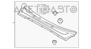 Grila stergatoarelor din plastic pentru Subaru Outback 15-19