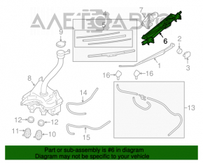 Matura trapezoidală cu motor pentru Subaru Outback 15-19.