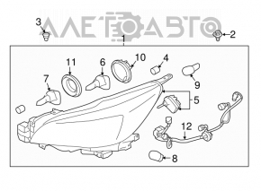 Far stânga față Subaru Outback 15-17 completă, cu xenon retrofitată.