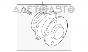 Butuc spate stânga Subaru Outback 15-19