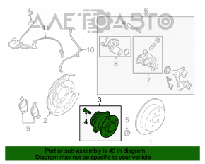 Butuc spate stânga Subaru Outback 15-19