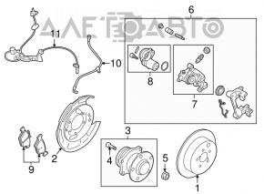 Senzor ABS spate dreapta Subaru Legacy 15-19