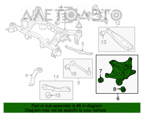 Bara spate stânga Subaru Legacy 15-19