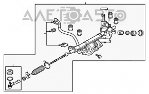 Crema de directie Subaru Legacy 15-19 cu tije MOTORHERZ