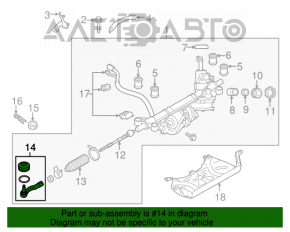 Рулевая тяга с наконечником правая Subaru Legacy 15-19 ржавая