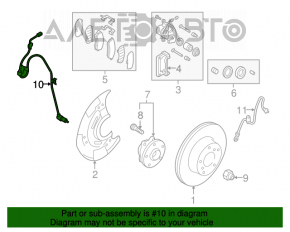 Senzor ABS frontal stânga Subaru Legacy 15-19