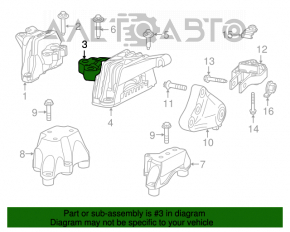 Perna motorului stânga Dodge Dart 13-16 2.4 manuală