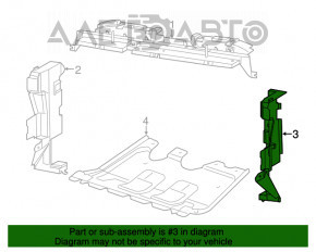 Deflector radiator stânga Jeep Cherokee KL 14-18 3.2