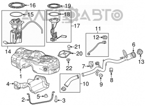 Топливный насос бензонасос Jeep Cherokee KL 14- 2.4 FWD