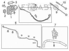 Канистра с углем абсорбер Jeep Cherokee KL 14- оторван датчик