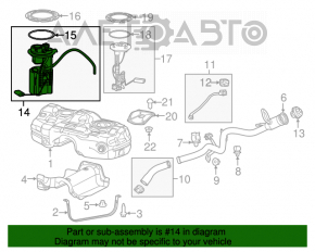 Pompă de combustibil, pompă de benzină Jeep Cherokee KL 14- 3.2 FWD