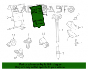 Modulul ECU al motorului Jeep Cherokee KL 14-16 2.4