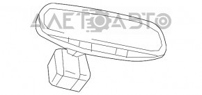 Oglindă interioară pentru Jeep Cherokee KL 14-18, neagră, cu control.