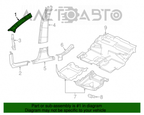 Capacul superioar al amortizorului frontal stânga Jeep Cherokee KL 14-18 gri.