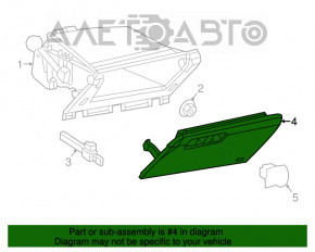 Перчаточный ящик, бардачок Jeep Cherokee KL 14-18 черн, царапины