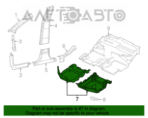 Покрытие пола Jeep Cherokee KL 14- черн