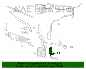 Мотор омывателя Jeep Cherokee KL 14-18