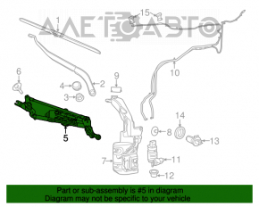 Trapezul de curățare a parbrizului cu motor pentru Jeep Cherokee KL 14-