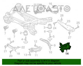 Bara spate dreapta Jeep Cherokee KL 14- Off road