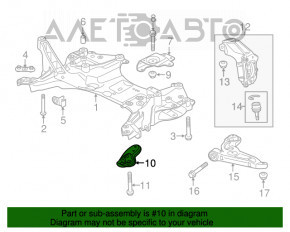 Bara de protecție față stânga pentru Jeep Cherokee KL 14-18