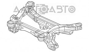 Подрамник задний Jeep Cherokee KL 14-22 FWD