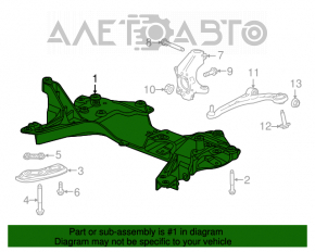 Подрамник передний Dodge Dart 13-16