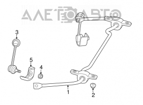 Stabilizator spate Dodge Dart 13-16 14mm