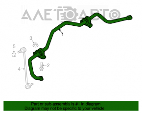 Stabilizator frontal Dodge Dart 13-16 20mm