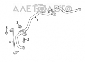 Stabilizator frontal Dodge Dart 13-16 20mm