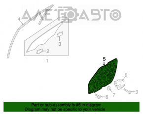 Geam electric cu motor, fata stanga, Kia Optima 16- panou