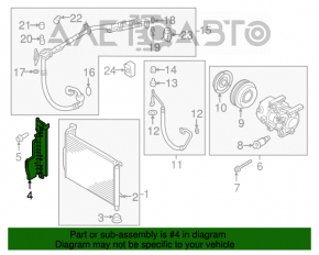 Deflectorul radiatorului dreapta Kia Optima 16-