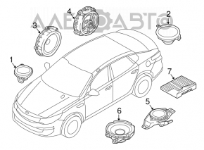 Amplificator Kia Optima 16-