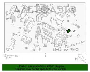 Actuator motor pentru ventilarea cuptorului Kia Optima 16-