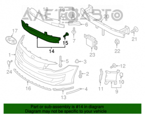 Grila inferioară a bara față Kia Optima 16 - tip 1 nou neoriginal