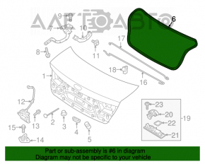 Emblema cu inscripția OPTIMA, capacul portbagajului Kia Optima 16-