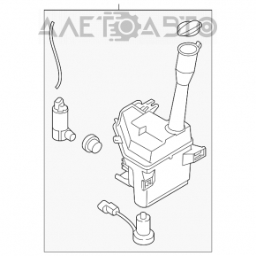 Бачок омывателя Kia Optima 16- без крышки и датчика