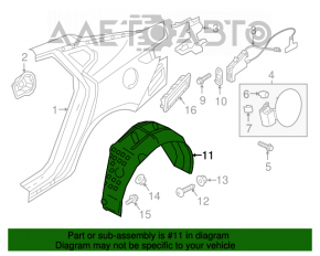 Aripa spate dreapta Kia Optima 16-