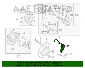 Cablu senzor ABS spate stânga Kia Optima 16-