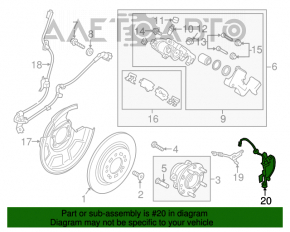 Cablu senzor ABS spate dreapta Kia Optima 16-