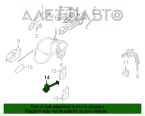 Limitatorul ușii din fața dreapta Nissan Murano z52 15-