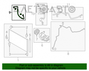 Tubul de aer condiționat condensator-compresor Nissan Murano z52 15-