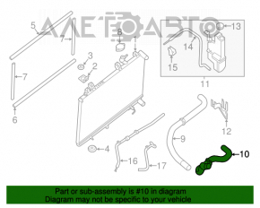 Патрубок охлаждения нижний Nissan Murano z52 15-