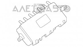 Airbagul de pasager din bordul Nissan Murano Z52 15-18