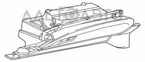 Перчаточный ящик, бардачок Nissan Murano z52 15-18 черн