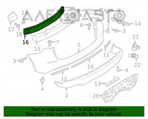 Amplificatorul pentru bara spate Nissan Murano z52 15- nou TW aftermarket