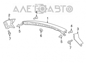 Spoilerul din spate, dreapta, pentru Nissan Murano z52 15-