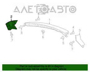 Spoilerul din spate, dreapta, pentru Nissan Murano z52 15-