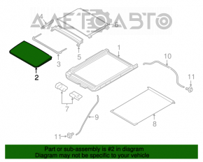 Geam panoramic asamblat pe Nissan Murano Z52 15