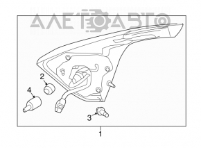 Lampa interioară pentru capacul portbagajului dreapta Nissan Murano z52 15-18