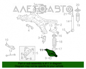 Maneta inferioară a arcului de suspensie spate stânga Nissan Murano z52 15-